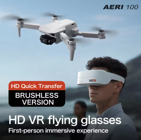 Aeri 100 手提式迷你無人機，配備高畫質攝影機，遙控直升機具備智慧懸浮、360°翻轉功能，支援VR穿戴設備進行FPV飛行